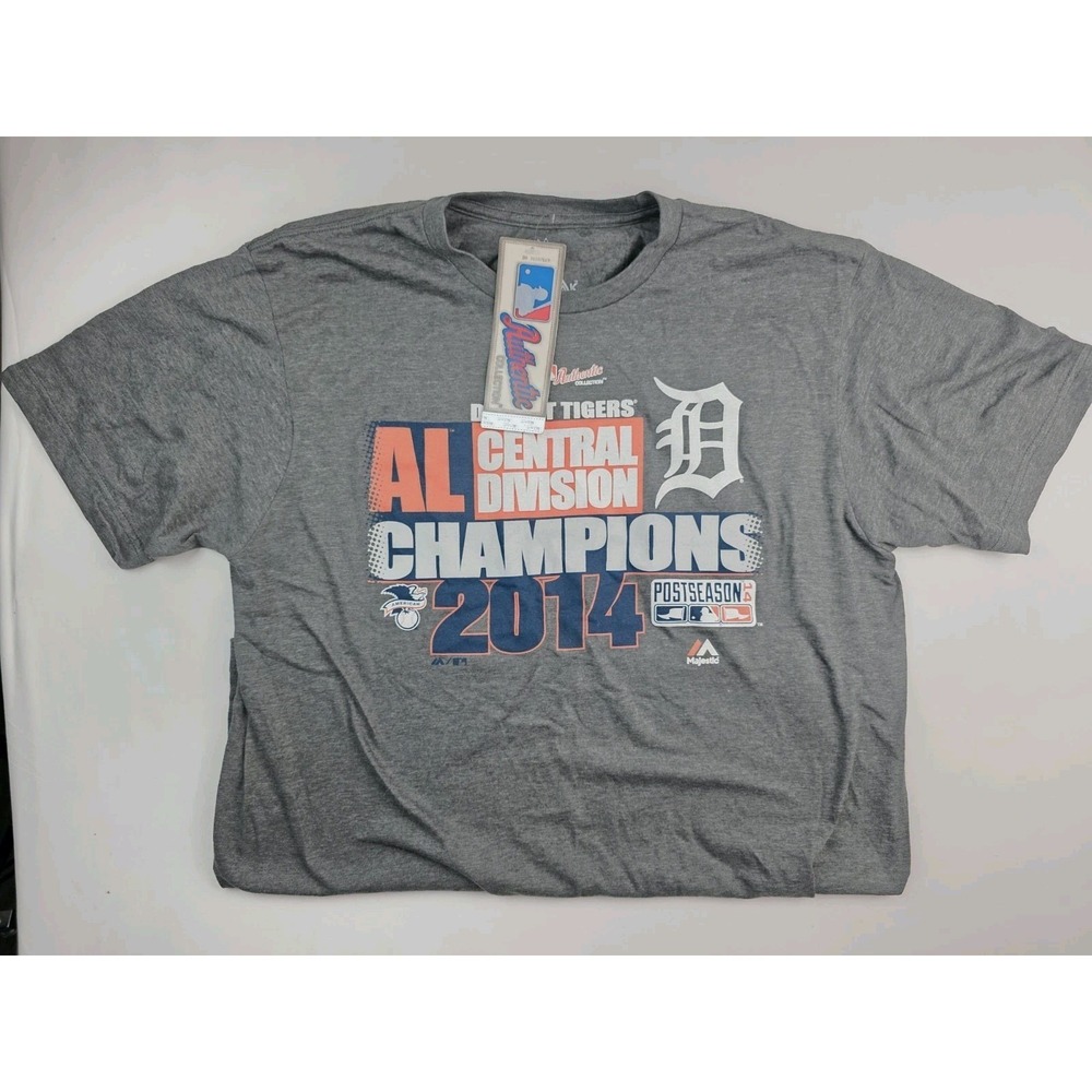 Majestic Detroit Tigers 2014 Division Champions sz large NWT MLB